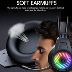Heavy Bass 3.5 Channel Headset PC Gaming Headset 1.5m Wired Gaming Headphone, iMICE HD-410