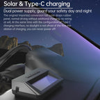 Solar-Powered Ambient Temperature Tire Pressure Monitor, English, English + English Broadcast