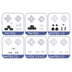 Gamepad Conductive Rubber Button Soft Pad, For PS2 10sets, For PS3 10sets, For PS4 10sets 1.0, For PS4 10sets 2.0, For PS4 10sets 3.0/4.0, For PS4 10sets 5.0