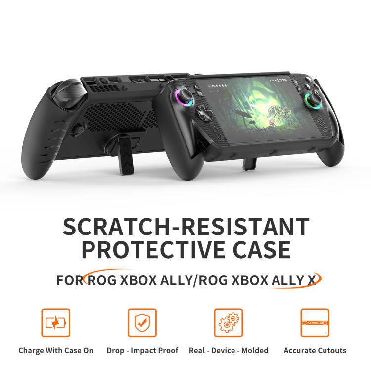 JYS TPU Protective Case for ASUS ROG Xbox Ally / X Console with Kickstand, TPU Protective Case