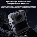 For DJI Osmo 360 PGYTECH Panoramic Camera Metal Cage Protective Extended Frame