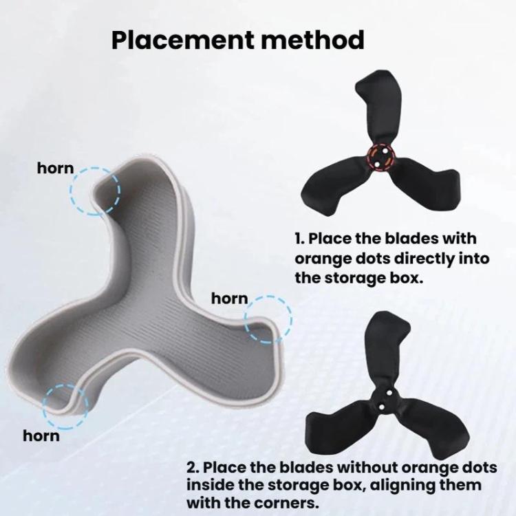 For DJI Neo 2 CQT Drone Propeller Blade Storage Case Scratch and Wear Protective Box
