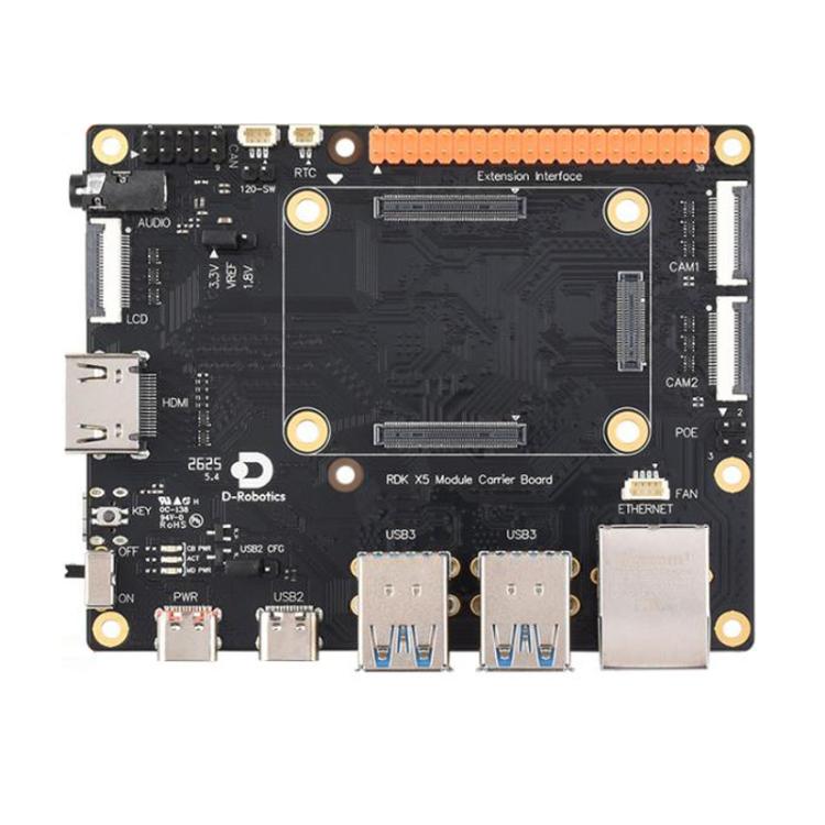 Matching Base Board With 40-PIN GPIO Interface And Gigabit Ethernet RJ45 Port, D-Robotics RDK X5 MD Carrier Board
