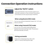 Bluetooth 5.4 Car AUX Music Audio Transmitter/Receiver, JS1