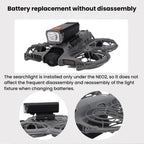 CQT Drone Down Hanging Rechargeable Night Light Fixed Searchlight, 915525