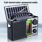 JOC TG-099BT-S Full-Band Solar Radio With Flashlight Portable Bluetooth Radio, JOC TG-099BT-S
