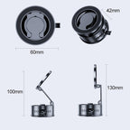 Car Rotating Folding Vacuum Suction Cup Magsafe Magnetic Phone Holder, D68