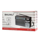 BAIJIALI BJL-667 FM AM SW Multi-Band Radio Portable Radio With Independent Knob, BAIJIALI BJL-667