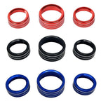 For Dodge Durango / Challenger 3pcs /Set Car Center Console Knob Trim Ring