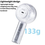 Mini Turbo Convenient USB Dazzling Colorful Light Handheld Fan, F22