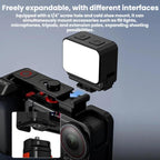For DJI Osmo Action 4 / 3 / 5 Pro Flymile Adapter Extended Rabbit Cage Accessory, Handle, Set Plastic Version