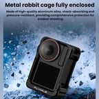 For DJI Osmo Action 4 / 3 / 5 Pro Flymile Adapter Extended Rabbit Cage Accessory, Handle, Set Plastic Version