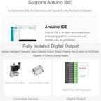 Control Board With 8-Channel Digital Input & Output, Built-In Xtensa 32-Bit LX7 Dual-Core Processor, Waveshare ESP32-S3-POE-ETH-8DI-8DO