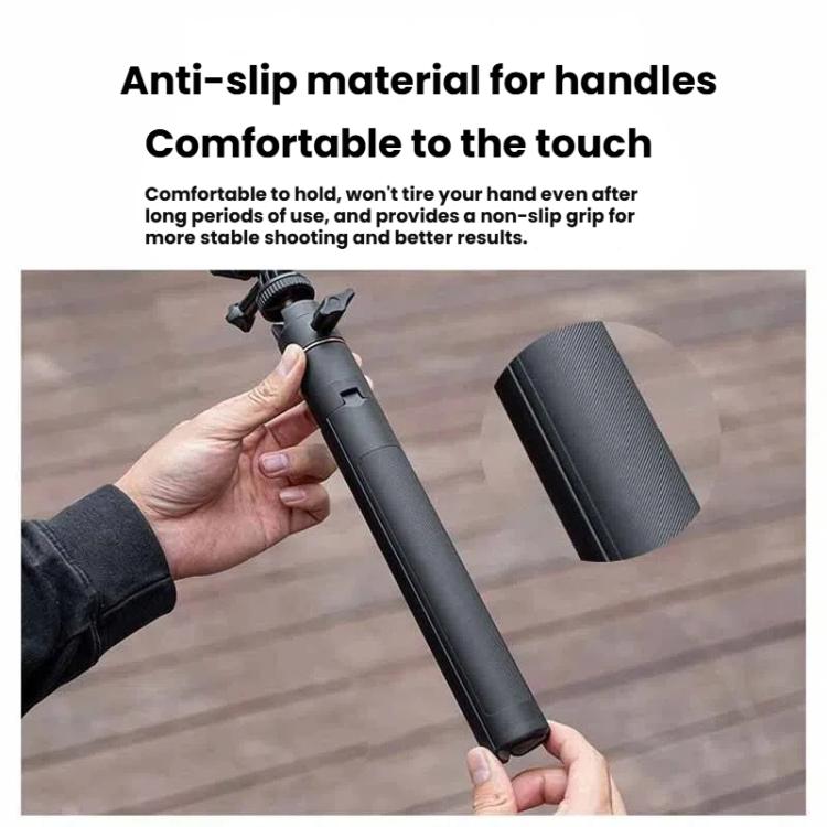 1.2m Extendable Selfie Stick Tripod For Action Cameras With Ball Head 360-Degree Rotatable
