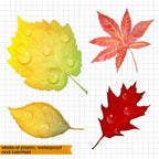 2sets Universal Car Scratch Cover Sticker Waterproof Body Sticker, Maple Leaves