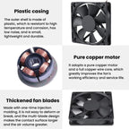 KunPeng DC12025SL12cm Oil-Impregnated Bearing DC Fan Freezer Cooling Fan, 12V, 24V