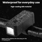 JOHORSE Bicycle Headlight With USB Rechargeable For Cycling Illumination, CB-18055, CB-18055 + Horn