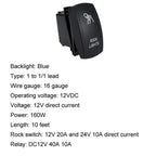 UTV Signal Light Switch Wiring Harness Kit With Waterproof 12V Automotive Relay, Headlight Model With Rock Light Wiring Harness, Bar Light Model With Flagpole Light Wiring Harness, Turn Signal Model With Turn Signal Stalk Switch