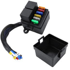 12V/80A Motorcycle 6-Way Waterproof Fuse Box with Starter Relay