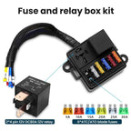 12V/80A Motorcycle 6-Way Waterproof Fuse Box with Starter Relay