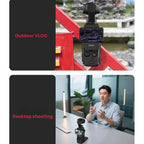 For DJI Osmo Pocket 3 Magnetic Mount Base Holder 180-Degree Adjustable Stand For Stable Vlogging