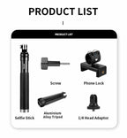 TELESIN 0.9M Selfie Stick Monopod Tripod Compatible With Action Cameras And Smartphones, Aluminum Alloy Tripod, Plastic Tripod