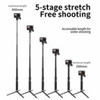 TELESIN 0.9M Selfie Stick Monopod Tripod Compatible With Action Cameras And Smartphones, Aluminum Alloy Tripod, Plastic Tripod