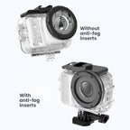 For Insta360 GO Ultra 60m Waterproof Case Kit Dive Housing With Dual Cold Shoe