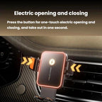 SD15 15W Electric Auto-Clamping Car Air Vent Mount 3-Axis Linkage Phone Wireless Charger With Ambient Light, SD15
