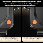 SD15 15W Electric Auto-Clamping Car Air Vent Mount 3-Axis Linkage Phone Wireless Charger With Ambient Light, SD15