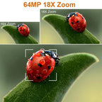 64MP 6K 18X Digital Zoom Ultra HD Video Camera With 4-Inch Touch Screen Camcorder, 6K 16G With Mic, 6K 32G With Mic