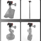 Magnetic Quick-Release Adapter Base for Insta360 X5, Ace Pro 2, Ace Pro, 2-claw Magnetic Adapter