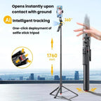 Auto Face Tracking Selfie Stick Anti-Shake Retractable Phone Stand, TT07, TT07D