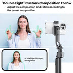 Auto Face Tracking Selfie Stick Anti-Shake Retractable Phone Stand, TT07, TT07D