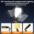 Portable LED Fill Light Handheld Pocket Light For Smartphone Photography & Live Streaming, D12, D12s, D10, D10s