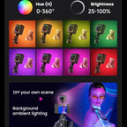 Portable LED Fill Light Handheld Pocket Light For Smartphone Photography & Live Streaming, D12, D12s, D10, D10s