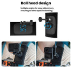 Universal Shoulder Strap Mount For Action Cameras With 360-Degree Rotating Ball Head Hands-Free POV Shooting