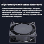 KunPeng 8cm 17W Cooling Fan Ball Bearing Axial AC Fan, 110V, 220V