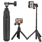 19-43cm Mini Handheld Selfie Stick Tripod with 360-degree Rotating Ball Head for for DJI, Insta360, GoPro and Other Action Cameras, 2-claw version
