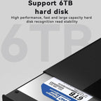 Blueendless MR23G Type-C 3.0 SATA 2.5 inch Solid State Mechanical Aluminum Mobile Hard Drive Enclosure
