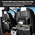 1109 Car Seat Back Leather Storage Organizer Vehicle-Mounted Hanging Trash Bag