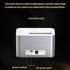 Blueendless HD01 2.5/3.5 Inch Hard Drive Enclosure USB 3.0 Desktop Computer SATA Solid-State/Mechanical External Portable Hard Drive Case, US Plug, EU Plug, UK Plug, AU Plug