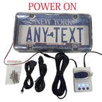 US Standard Fog Version License Plate Frame Remote-Controlled Car License Plate Protector, US Standard Single