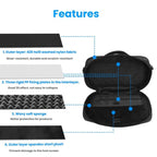 Carrying Case for Nintendo Switch 1 / 2 Protective Messenger Bag with Padded Compartment for Console, Controllers, and Accessories
