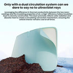 Car Windshield Heat Insulation Baffle Titanium Silver Sunshade Curtain