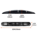 CTU040-1 2pcs Car Bumper Anti-Collision Strip Universal Trunk Anti-Scratch Protective Sticker, CTU040-1