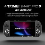 Trimui Smart Pro S Handheld Game Console 4.96-Inch IPS Screen TMR Joystick Allwinner A523 Processor, 64G, 128G, 256G