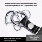 Carbon Fiber Pattern Car Keychain Metal Key Ring