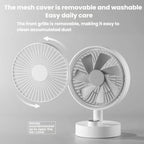 Home Multi-Function Desktop Rotating Fan Portable Office Bedroom Quiet USB Charging Fan, F4 Standard, F4 Screen Display