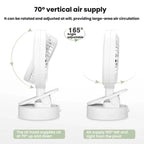 F5 Desktop Oscillating Clip Fan USB Charging Tabletop Mini Fan, F5